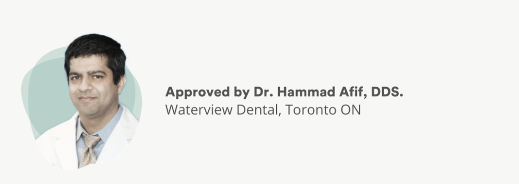 Dr. Afif, DDS approves the information presented here